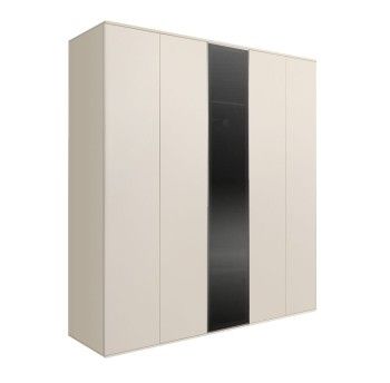 Шкаф 5-ти дв. Bogemia Air (Слоновая кость/Серебро) БМШ2/5(1)