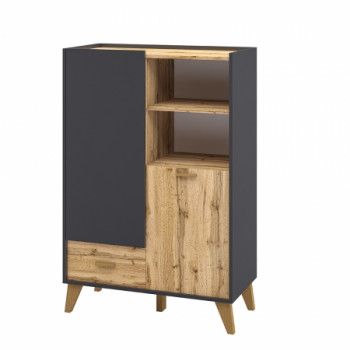 Шкаф комбинированный Сканди МН-036-07 Графит