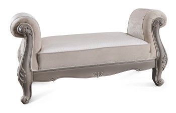 Оттоманка Мокко с двумя подлокотниками серый камень