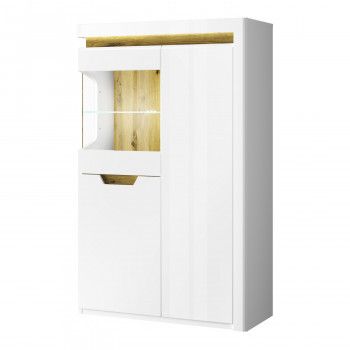 Шкаф с витриной Торино 1V2D P (правая)