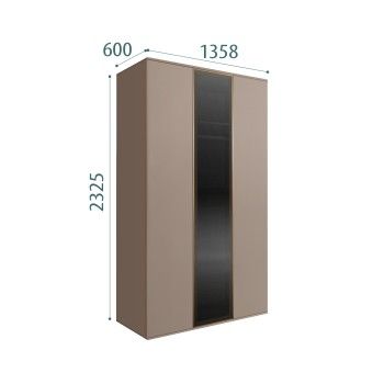 Шкаф 3-х дверный Bogemia Air (Мокка/Золото) БМШ2/3(1)