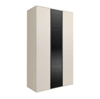 Шкаф 3-х дверный Bogemia Air (Слоновая кость/Черный) БМШ2/3(1)