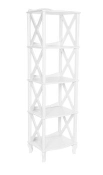 Этажерка-стеллаж Джульетта-4 (молочный дуб )