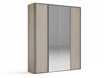 Шкаф 4-х дверный, Лацио (1954*530*2300) Серый камень, 11008