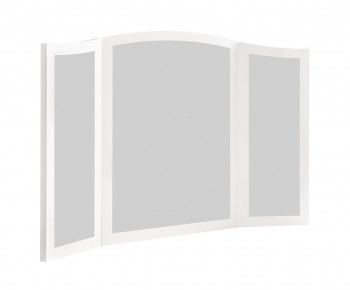 Зеркало трельяж Мишель для туалетного столика белый матовый