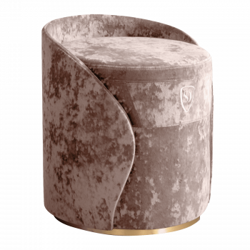 Пуф-тумба Розовая дымка (Crush) золото Sweet dreams PS-101