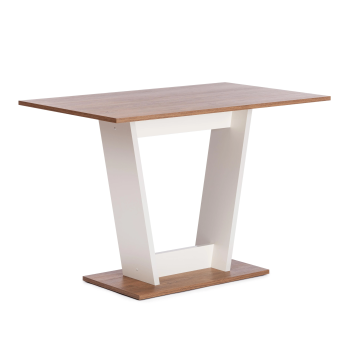 Стол обеденный TIBI L нераздвижной, ЛДСП (18 мм), 68,6 х 110 х 75 см, Дуб Канзас/Пепел