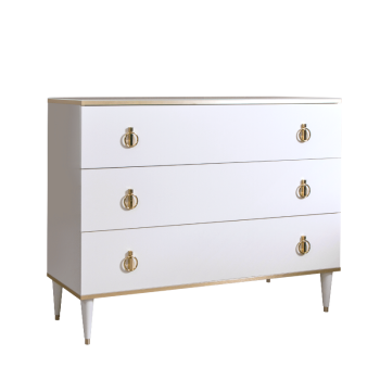 Комод Римини (Белый/Золото) РМКМ-1