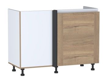 Стол под мойку угловой СМУ-120 правый, Сити (1100*470*820) Дуб Галифакс натуральный, 20843