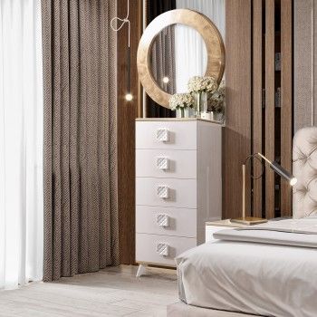 Спальня Диора слоновая кость/золото 9