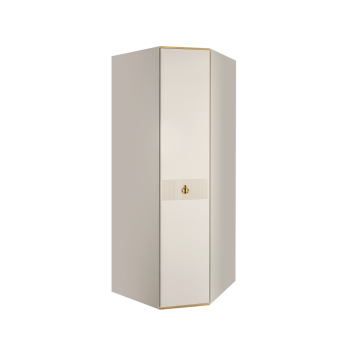 Шкаф угловой Римини СОЛО (Слоновая кость/Золото) РМШУ2/1(s)