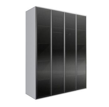 Шкаф 4-х дверный Bogemia Air (Белый/Серебро) БМШ2/4(4)