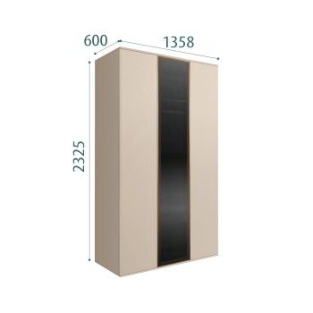 Шкаф 3-х дверный Bogemia Air (Ваниль/Золото) БМШ2/3(1)