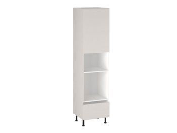 Шкаф-пенал 960 П-1 бок левый МДФ, Виста (600*586*2456) Экокожа Белый, 26279