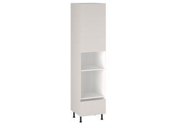 Шкаф-пенал 1080 П-1 бок левый МДФ, Виста (600*586*2576) Экокожа Белый, 26296