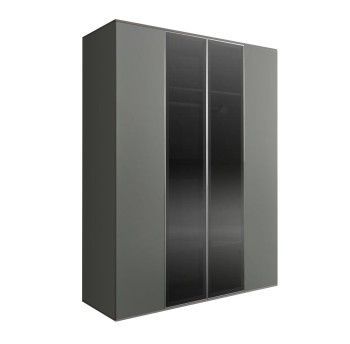 Шкаф 4-х дв. Bogemia Air (Серый/Серебро) БМШ2/4(2)