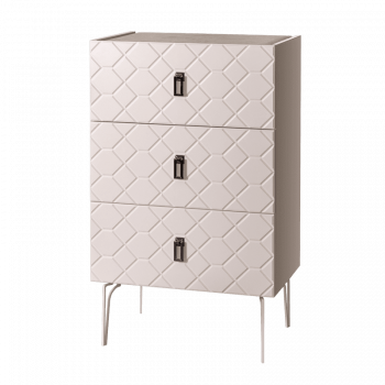 Комод Bogemia-Farfalle (Слоновая кость) (Novabuk/Черный) БМКМ-1 (Fa) - Выставка Балашиха