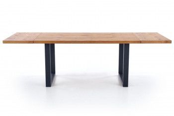 Стол обеденный Halmar PEREZ раскладной (дуб светлый/черный)