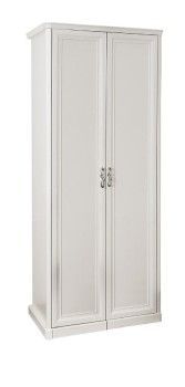 Шкаф Мишель 2-дверный без зеркал белый матовый