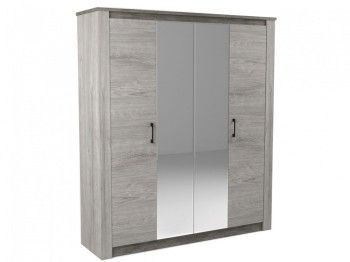 Шкаф 4-х дверный 2194, Денвер (1920*538*2194) Риббек серый, 11712