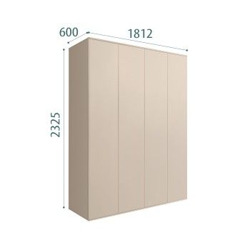 Шкаф 4-х дверный Bogemia Air (Ваниль) БМШ2/4(0)