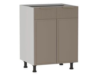 Стол 2-х дверный С-60, Берта (600*528*820) Мокко, 25108