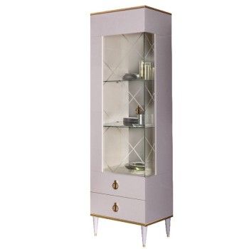 Витрина 1-ств. Римини (Слоновая кость/Золото) (Левая) РМВ1-1С