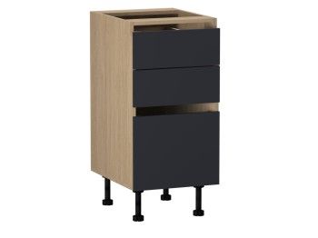 Стол с ящиками СЯ-40, Женева (400*520*870) Дуб Палермо/Синий матовый, 22516