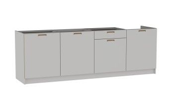 Стол С-240, Смарт (2400*566*820) Серый, 22604