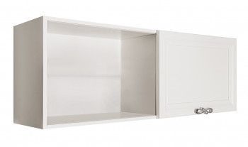 Полка навесная книжная Мишель белый матовый