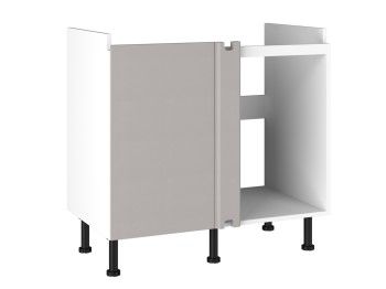 Стол под мойку угловой СМУ-100, Виста (900*534*870) Экокожа Бежевый, 26503