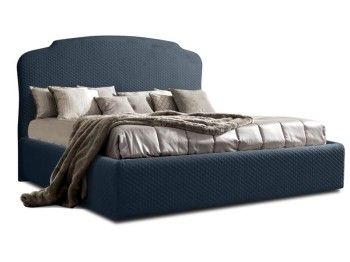 Кровать Римини 1,6 м, с подъемным механизмом (антрацит), РМКР-2[3], стеганые царги