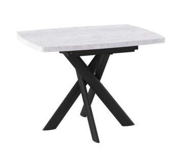 Стол Andres-110 (110/145 х 80/серый сланец/черный)