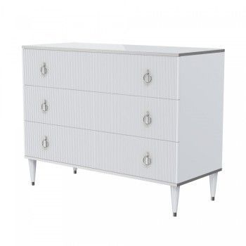 Комод Римини СОЛО (Белый/Серебро) РМКМ-1(s)