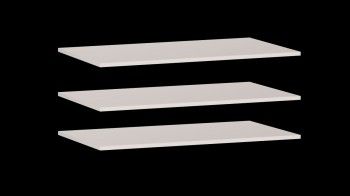 Доп. полки в шкаф 4-дверный, Сиде (884*490*16) Белый, 12917