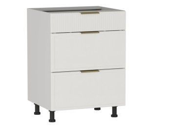 Стол с ящиками СЯ-60 (140/284), Берта (600*528*820) Экокожа Белый, 25324