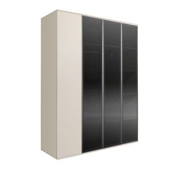 Шкаф 4-х дв. Bogemia Air (Слоновая кость/Серебро) БМШ2/4(3)