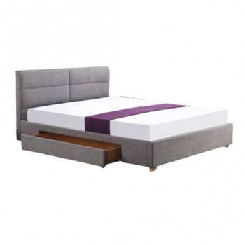 Кровать Halmar MERIDA 160 (светло-серый)