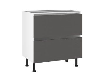 Стол с ящиками СЯ-(2)-80 Start Soft Boyard, Виста (800*523*870) Экокожа Серый, 26616