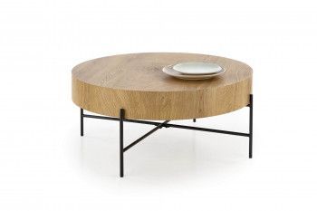 Стол журнальный Halmar BROOKLYN (дуб натуральный/черный)