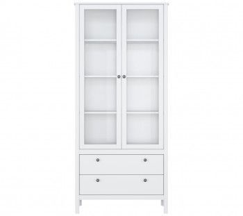 Шкаф-витрина Ева (Хельга) REG2W2S белый