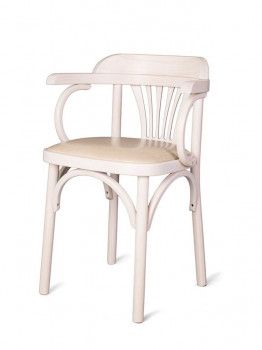 Стул Венский Михаэль мягкий (беленый дуб, экокожа бежевая)