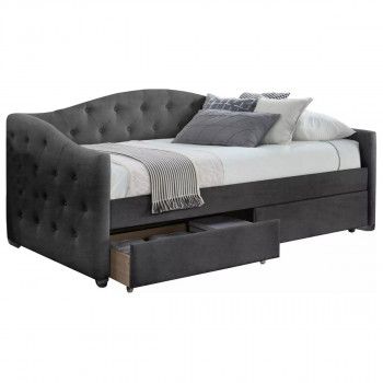 Кровать Halmar ALOHA (серый) 90/200