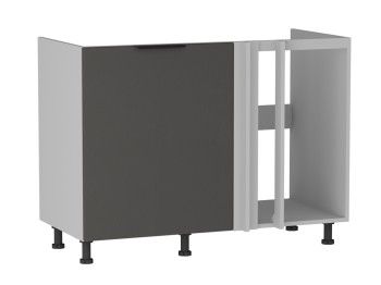 Стол под мойку угловой СМУ-120, Ватель (1100*554*820) Экокожа Серый, 23315