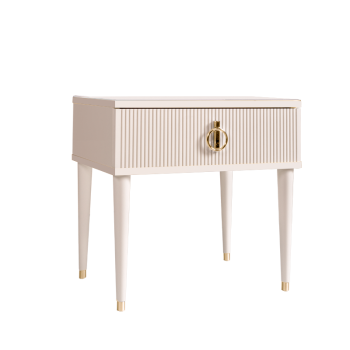 Тумба прикроватная Римини СОЛО (Бежевый/Золото) РМТП-1(s)