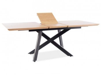 Стол обеденный Signal CAPITOL раскладной (дуб/черный)