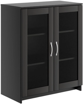 БРИМНЭС / СИРИУС тумба ИКЕА / IKEA 2 двери со стеклом 78х95 Дуб Венге