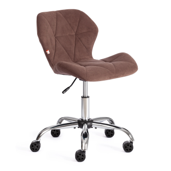 Кресло SELFI, флок, коричневый, 6