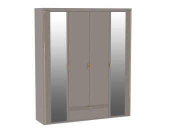 Шкаф 4-дверный NEW, Сиде (1960*523*2304) Мокко, 12627