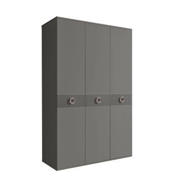 Шкаф 3-х дверный Bogemia Fillini (Серый/Хром) БМШ2/3(Fi)